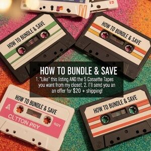 🎶 5 Cassette Tapes For $20 🎶